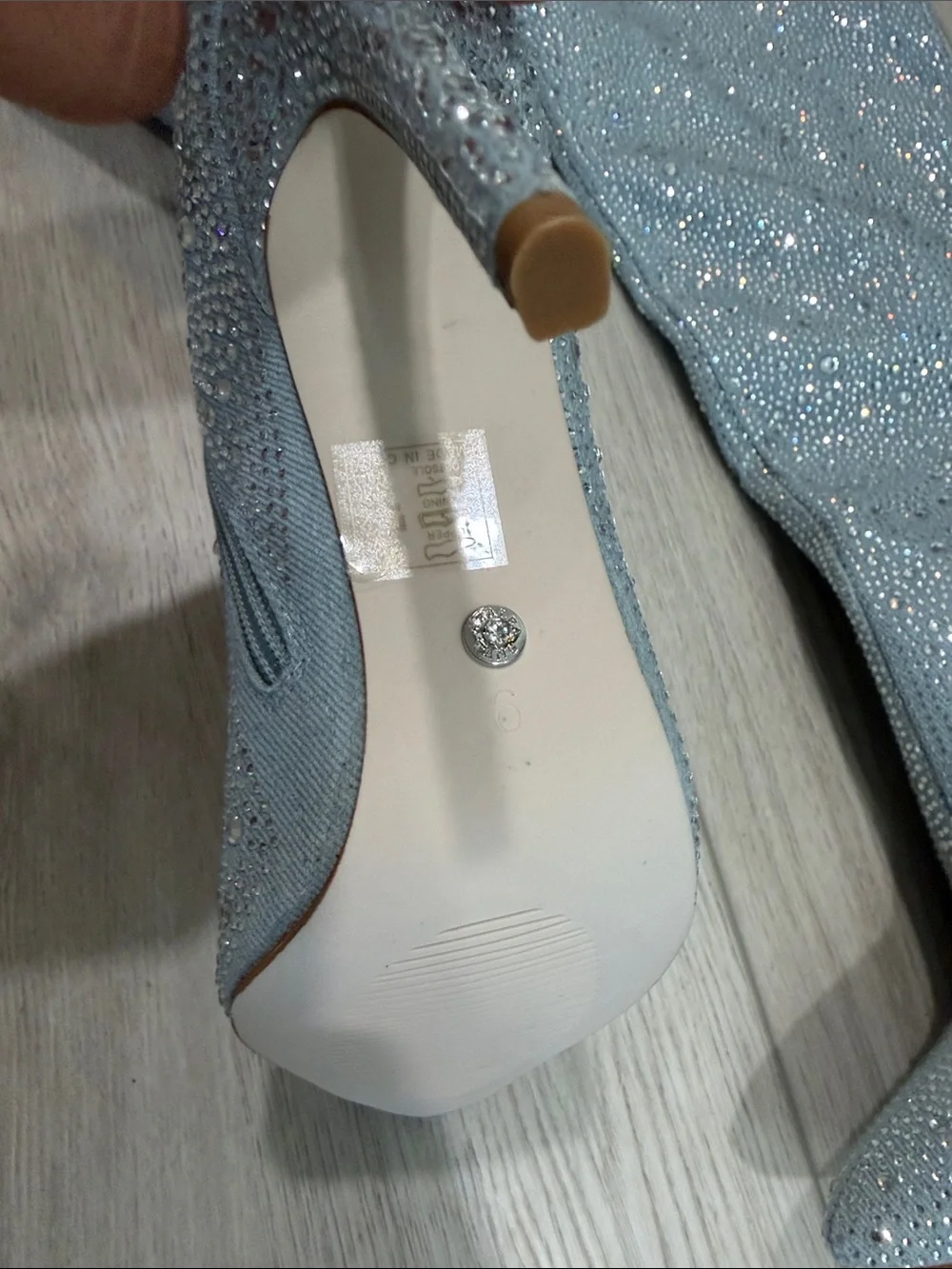 Sparkle Embellished Silver Over-the-Knee Stiletto Boots